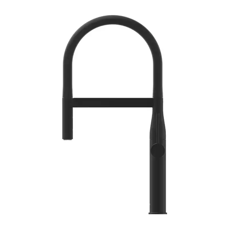 Casa si Gradina - Sanitare - Chiuveta bucatarie si accesorii - Baterii bucatarie - Baterie bucatarie cu pipa flexibila Grohe Essence negru mat Phantom Black - Infinity.ro