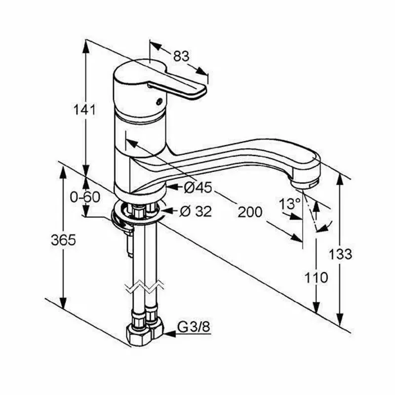 Casa si Gradina - Sanitare - Chiuveta bucatarie si accesorii - Baterii bucatarie - Baterie bucatarie Kludi Logo Neo pipa rotativa crom lucios - Infinity.ro