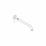 Casa si Gradina - Sanitare - Cazi si cabine de dus - Coloane si seturi de dus - Brat de dus Grohe Rainshower 286 mm - Infinity.ro