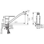 Casa si Gradina - Sanitare - Chiuveta bucatarie si accesorii - Baterii bucatarie - Baterie de bucatarie, Ferro, Savio, crom - Infinity.ro