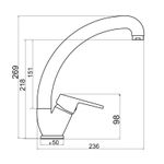 Casa si Gradina - Sanitare - Chiuveta bucatarie si accesorii - Baterii bucatarie - Baterie bucatarie, Ferro, Titania Iris New, tip lebada, pipa mobila, crom - Infinity.ro