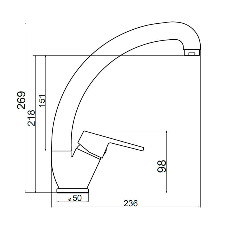 Casa si Gradina - Sanitare - Chiuveta bucatarie si accesorii - Baterii bucatarie - Baterie bucatarie, Ferro, Titania Iris New, tip lebada, pipa mobila, crom - Infinity.ro