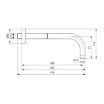 Casa si Gradina - Sanitare - Cazi si cabine de dus - Coloane si seturi de dus - Brat de dus Ideal Standard IdealRain 40 cm rose mat - Infinity.ro