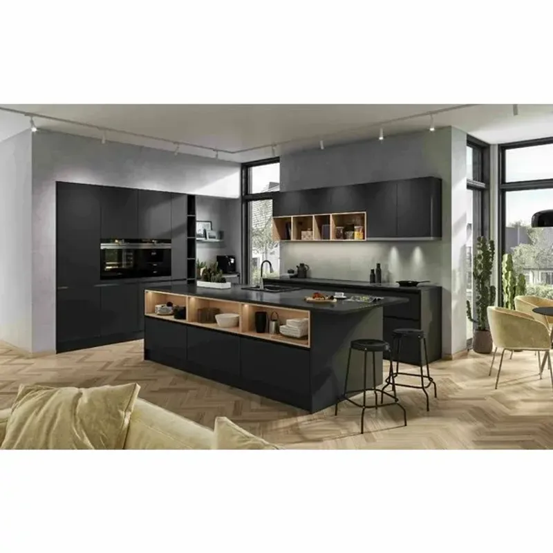 Casa si Gradina - Sanitare - Chiuveta bucatarie si accesorii - Chiuvete bucatarie - Chiuveta compozit Ferro Mezzo II granit 58x48 cm grafit - Infinity.ro