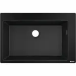Casa si Gradina - Sanitare - Chiuveta bucatarie si accesorii - Chiuvete bucatarie - Chiuveta compozit Hansgrohe S51 SilicaTec negru grafit 77x51 cm - Infinity.ro