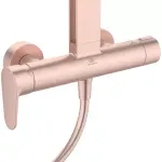 Casa si Gradina - Sanitare - Cazi si cabine de dus - Coloane si seturi de dus - Coloana de dus cu baterie monocomanda rose mat Ideal Standard Alu+ - Infinity.ro