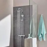 Casa si Gradina - Sanitare - Cazi si cabine de dus - Coloane si seturi de dus - Coloana de dus cu baterie termostatata Grohe Tempesta Cosmopolitan 160 - Infinity.ro