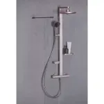 Casa si Gradina - Sanitare - Cazi si cabine de dus - Coloane si seturi de dus - Coloana de dus cu baterie termostatata rose mat Ideal Standard Alu+ - Infinity.ro