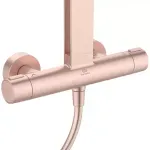 Casa si Gradina - Sanitare - Cazi si cabine de dus - Coloane si seturi de dus - Coloana de dus cu baterie termostatata rose mat Ideal Standard Alu+ - Infinity.ro