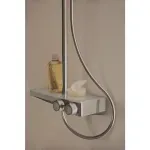 Casa si Gradina - Sanitare - Cazi si cabine de dus - Coloane si seturi de dus - Coloana de dus cu baterie termostatata si etajera sticla Ideal Standard Ceratherm S200 - Infinity.ro