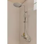 Casa si Gradina - Sanitare - Cazi si cabine de dus - Coloane si seturi de dus - Coloana de dus cu baterie termostatata si etajera sticla Ideal Standard Ceratherm S200 - Infinity.ro