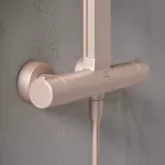 Casa si Gradina - Sanitare - Cazi si cabine de dus - Coloane si seturi de dus - Coloana de dus cu baterie termostatata rose mat Ideal Standard Alu+ - Infinity.ro