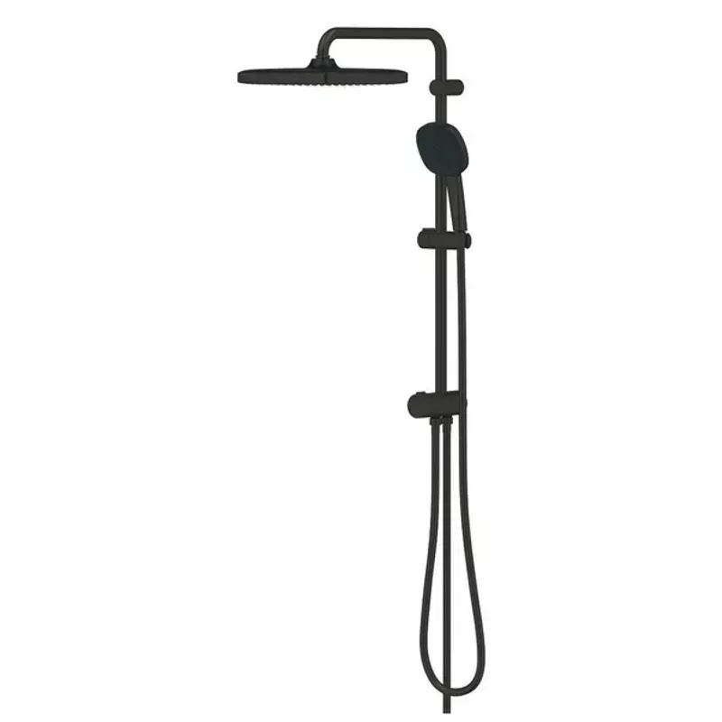 Casa si Gradina - Sanitare - Cazi si cabine de dus - Coloane si seturi de dus - Coloana de dus negru mat Grohe Tempesta Cosmopolitan 250 Cube fara baterie - Infinity.ro