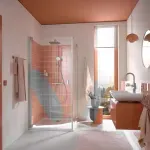 Casa si Gradina - Sanitare - Cazi si cabine de dus - Coloane si seturi de dus - Coloana de dus Grohe Tempesta 250 Cube cu baterie termostatata crom lucios - Infinity.ro