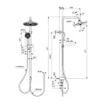 Casa si Gradina - Sanitare - Cazi si cabine de dus - Coloane si seturi de dus - Coloana de dus Ideal Standard Ceraflow 25+ fara baterie crom - Infinity.ro