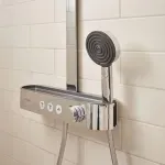 Casa si Gradina - Sanitare - Cazi si cabine de dus - Coloane si seturi de dus - Coloana de dus Hansgrohe Pulsify S 260 crom cu termostat ShowerTablet Select 400 - Infinity.ro