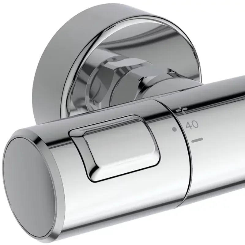 Casa si Gradina - Sanitare - Cazi si cabine de dus - Coloane si seturi de dus - Coloana de dus termostatata crom Ideal Standard Ceratherm T25+ - Infinity.ro