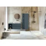 Casa si Gradina - Sanitare - Cazi si cabine de dus - Coloane si seturi de dus - Coloana de dus termostatata negru mat Ideal Standard Ceratherm T25+ - Infinity.ro