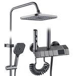 Casa si Gradina - Sanitare - Cazi si cabine de dus - Coloane si seturi de dus - Coloana de dus RAIZ Origins Pulse, 4 functii, Afisaj digital, Jet reglabil, Presiune ridicata - Infinity.ro