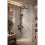 Casa si Gradina - Sanitare - Cazi si cabine de dus - Coloane si seturi de dus - Coloana de dus RAIZ Origins Pulse, 4 functii, Afisaj digital, Jet reglabil, Presiune ridicata - Infinity.ro