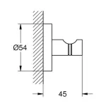 Casa si Gradina - Sanitare - Cazi si cabine de dus - Accesorii cada - Cuier Grohe Essentials auriu periat Cool Sunrise - Infinity.ro