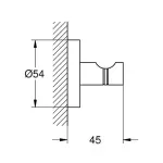 Casa si Gradina - Sanitare - Cazi si cabine de dus - Accesorii cada - Cuier Grohe Essentials auriu lucios Cool Sunrise - Infinity.ro