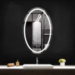 Casa si Gradina - Mobilier - Mobilier baie - Oglinzi baie - Oglinda cu iluminare si dezaburire Fluminia Picasso-IN-60 60 cm - Infinity.ro