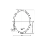 Casa si Gradina - Mobilier - Mobilier baie - Oglinzi baie - Oglinda cu iluminare si dezaburire Fluminia Picasso-IN-60 60 cm - Infinity.ro