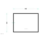 Casa si Gradina - Mobilier - Mobilier baie - Oglinzi baie - Oglinda dreptunghiulara Fluminia Siza cu iluminare LED si dezaburire 60 cm - Infinity.ro