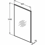 Casa si Gradina - Mobilier - Mobilier baie - Oglinzi baie - Oglinda Ideal Standard H 60x100 cm - Infinity.ro