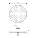 Casa si Gradina - Sanitare - Cazi si cabine de dus - Coloane si seturi de dus - Palarie de dus rotunda din aluminiu Ideal Standard Alu+ negru mat 2 functii - Infinity.ro
