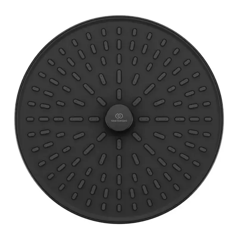 Casa si Gradina - Sanitare - Cazi si cabine de dus - Coloane si seturi de dus - Palarie de dus rotunda din aluminiu Ideal Standard Alu+ negru mat 2 functii - Infinity.ro
