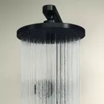 Casa si Gradina - Sanitare - Cazi si cabine de dus - Coloane si seturi de dus - Palarie de dus rotunda din aluminiu Ideal Standard Alu+ negru mat 2 functii - Infinity.ro