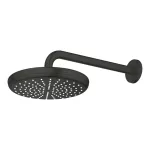Casa si Gradina - Sanitare - Cazi si cabine de dus - Coloane si seturi de dus - Palarie de dus rotunda negru mat Grohe Tempesta 210 mm cu brat - Infinity.ro