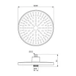 Casa si Gradina - Sanitare - Cazi si cabine de dus - Coloane si seturi de dus - Palarie de dus rotunda din aluminiu Ideal Standard Alu+ rose mat 2 functii - Infinity.ro
