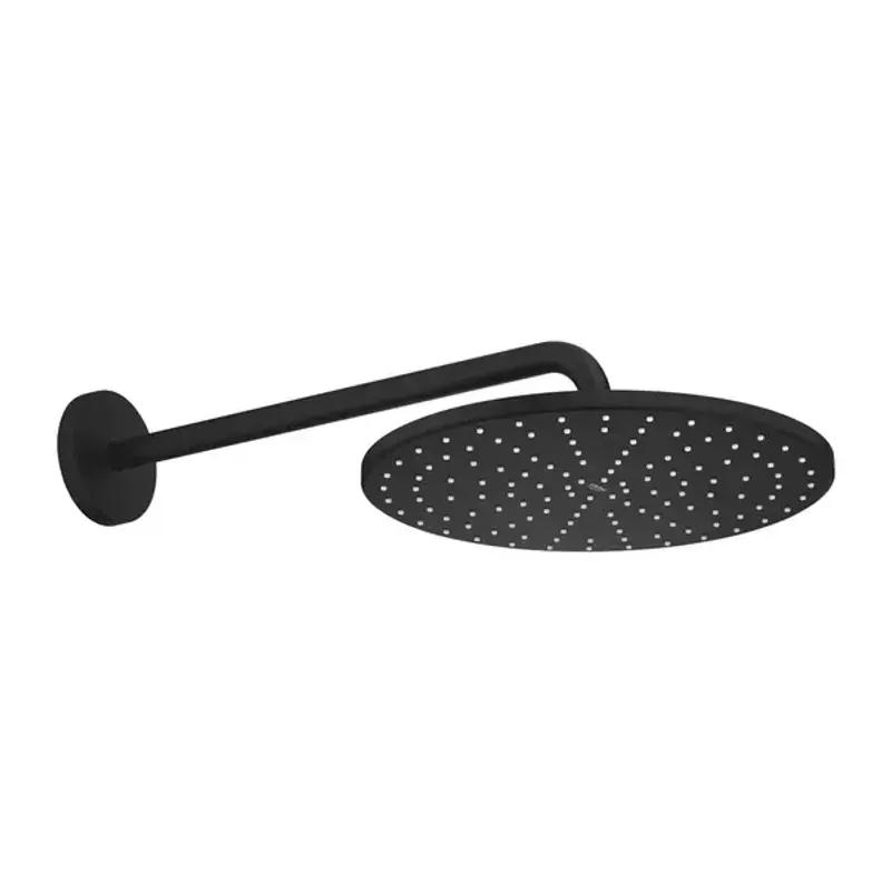 Casa si Gradina - Sanitare - Cazi si cabine de dus - Coloane si seturi de dus - Palarie si brat de dus Grohe Rainshower Mono 310 negru mat 1 functie - Infinity.ro