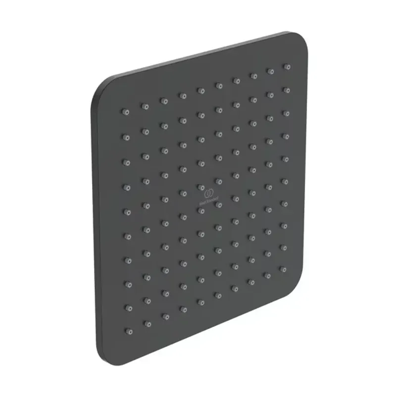Casa si Gradina - Sanitare - Cazi si cabine de dus - Coloane si seturi de dus - Palarie dus Ideal Standard IdealRain Square negru mat 200x200 mm - Infinity.ro