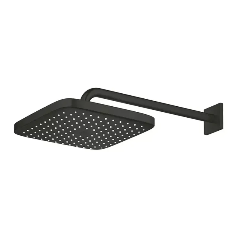 Casa si Gradina - Sanitare - Cazi si cabine de dus - Coloane si seturi de dus - Palarie si brat de dus negru mat Grohe Tempesta 250 Cube patrata - Infinity.ro