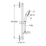Casa si Gradina - Sanitare - Cazi si cabine de dus - Coloane si seturi de dus - Set de dus Grohe Tempesta 110 cu 2 functii - Infinity.ro