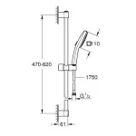 Casa si Gradina - Sanitare - Cazi si cabine de dus - Coloane si seturi de dus - Set de dus negru mat Grohe Tempesta Cube 110 cu 2 functii - Infinity.ro