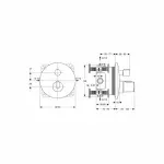 Casa si Gradina - Sanitare - Cazi si cabine de dus - Coloane si seturi de dus - Sistem de dus Ideal Standard Ceratherm 100 termostatic - Infinity.ro