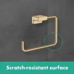 Casa si Gradina - Sanitare - Suporturi si accesorii baie - Suporturi baie - Suport prosop inelar Hansgrohe Addstoris Q finisaj bronz periat - Infinity.ro