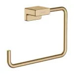 Casa si Gradina - Sanitare - Suporturi si accesorii baie - Suporturi baie - Suport prosop inelar Hansgrohe Addstoris Q finisaj bronz periat - Infinity.ro