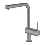 Casa si Gradina - Sanitare - Chiuveta bucatarie si accesorii - Baterii bucatarie - Baterie bucatarie cu dus extractabil Grohe Minta 2 tipuri de jet antracit periat Hard Graphite - Infinity.ro