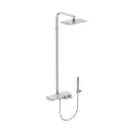 Casa si Gradina - Sanitare - Cazi si cabine de dus - Coloane si seturi de dus - Coloana de dus cu baterie termostatata si etajera depozitare Ideal Standard Ceratherm S200 - Infinity.ro