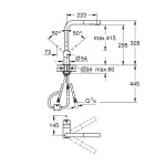 Casa si Gradina - Sanitare - Chiuveta bucatarie si accesorii - Baterii bucatarie - Baterie bucatarie cu dus extractabil Grohe Minta 2 tipuri de jet antracit periat Hard Graphite - Infinity.ro