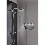 Casa si Gradina - Sanitare - Cazi si cabine de dus - Coloane si seturi de dus - Coloana de dus cu baterie termostatata antracit periat Grohe Euphoria 310 - Infinity.ro