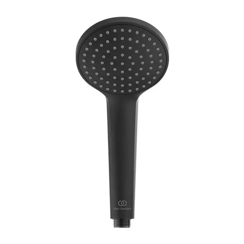 Casa si Gradina - Sanitare - Cazi si cabine de dus - Coloane si seturi de dus - Coloana de dus cu termostat Ideal Standard Ceratherm T25 negru mat palarie 1 functie - Infinity.ro