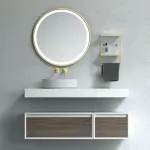 Casa si Gradina - Mobilier - Mobilier baie - Oglinzi baie - Oglinda cu iluminare si dezaburire Fluminia Gold Lady 90 cm - Infinity.ro
