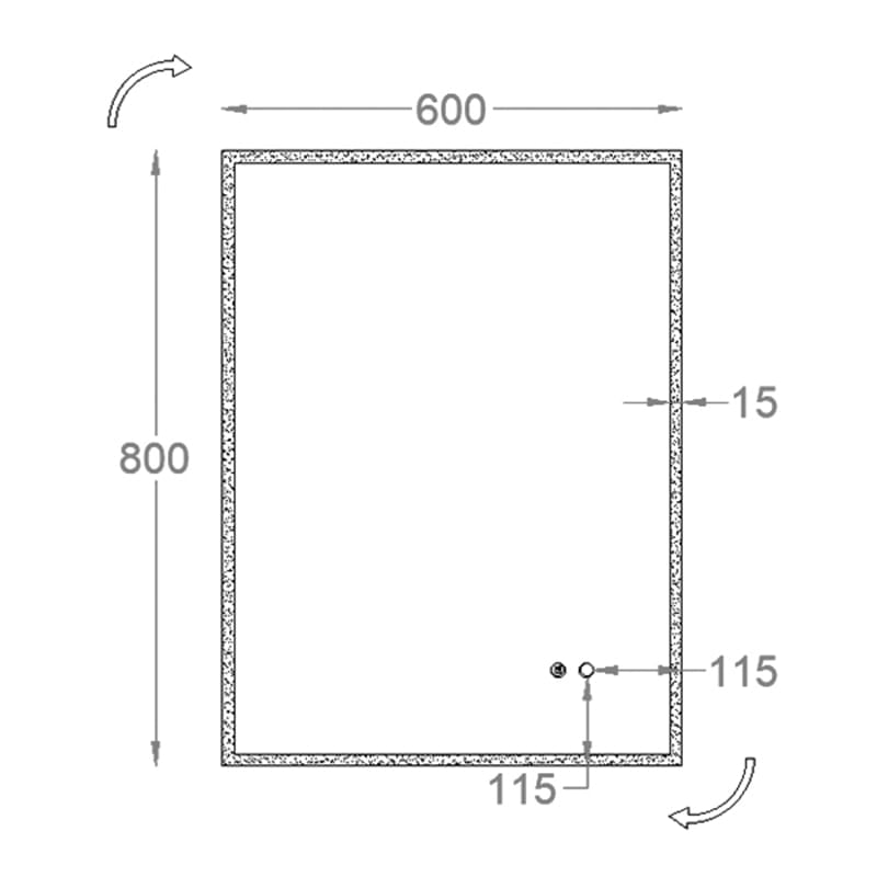Casa si Gradina - Mobilier - Mobilier baie - Oglinzi baie - Oglinda Fluminia, Siza, cu iluminare LED - Infinity.ro